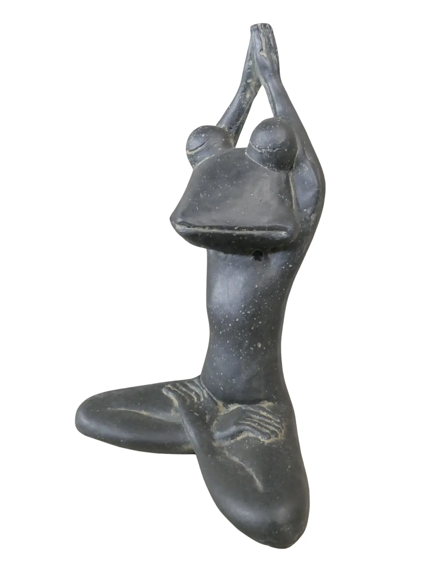  Product image 4 of the product “yoga frog, 40 cm high, antique finish ”